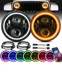 Beeyeo 7 Inch Bluetooth Rgb Halo Led Headlights With 9 Mountig Bracket. Fixed Price $119.99.
