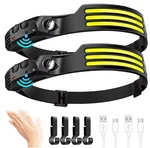 Cob Led Rechargeable Headlamp Motion Sensor 1200MAH Camping Fishing Light. Fixed Price $20.99.