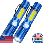 Spriak Rechargeable Led Flashlight, Magnetic, Super Bright Tactical, Usb. Fixed Price $45.78.