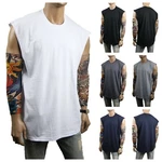 Mens Heavy Weight Crew Neck Sleeveless Shirt Muscle Tank Fitness Gym Big & Tall. Fixed Price $12.99.