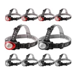 Lichamp Headlamp, 10 Pack 12 Led 3 Mode Portable Large, Black And Red. Fixed Price $44.98.