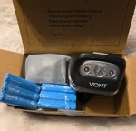 Vont Led Headlamp Batteries Included, 2 Pack IPX5 Waterproof - Black. Fixed Price $25.99.