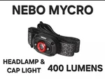 Nebo Mycro 400 Lumens Headlamp & Cap Light Rechargeable, Adjustable Led. Fixed Price $34.79.