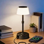 Lincrealy Led Cordless Lamp, 5 Colors Stepless Dimming Table Built-in. Fixed Price $39.99.
