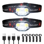 Vevor Pack Headlamps Lightweight Led Rechargeable Headlight 12 Lighting Modes. Fixed Price $18.59.