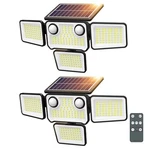 Szpower 4500LM Solar Lights Outdoor Waterproof, 254 Led Flood Black. Fixed Price $57.45.