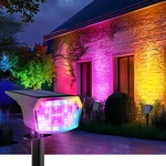 Solar Spot Lights Outdoor, 9 Lighting Modes Rgb, Waterproof. Fixed Price $74.99.