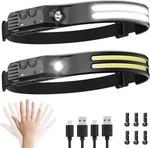 Beccason 2PACK Led Headlamp Rechargeable 230 Cob Super Bright Usb-c Headband. Fixed Price $25.30.