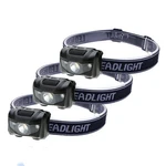 3PACK Waterproof Led Headlamp White And Red Lights 4 Modes Lightweight. Fixed Price $21.56.