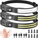 Beccason 3PACK Led Headlamp Rechargeable - 230 Cob Super Bright Lights For. Fixed Price $32.99.