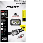 Rechargeable Coast RL27R Headlamp 1000 Lumens, Tri-color Led, IP54. Fixed Price $51.96.