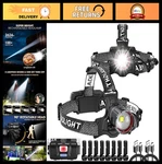 Super Bright Rechargeable Headlamp 2 Pack, 5 Modes, Motion Sensor, Zoomable, Wat. Fixed Price $66.59.