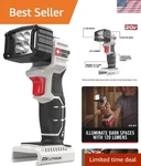 Portable 20V Max Led Flashlight With Pivoting Head, Perfect For Dark Conditions. Fixed Price $58.99.