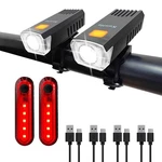 Kunhe 4 Pack Usb-c Rechargeable Bike Lights Head For Night Riding Men .... Fixed Price $20.69.