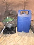 Coleman Propane Lantern 5152, 5107 & Blue Carrying Case - Mantles. Fixed Price $36.50.