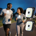 Rechargeable 2-PACK Running Led Safety Clip-on Flashlights For Night Us. Fixed Price $17.99.