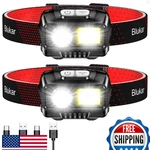 Blukar Led Headlamp Rechargeable 2000L Super Bright Dimmable Motion Sensor IPX5. Fixed Price $28.47.