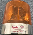 Grote 7622 Amber Rotating Strobe Beacon Warning Light SAE-W3-1-86. Fixed Price $115.00.