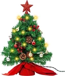 23 Inch Tabletop Christmas Tree Artificial Mini Xmas Pine With Led String. Fixed Price $13.19.