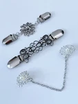 Women Retro Blouse Shawl Stole Brooch Cardigan Collar Hat Safety Clip Clasp Pin. Fixed Price $7.54.