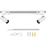 Bravsekai White Led Track Lighting Complete Kits 2X20W 3000K Spotlights And 40W. Fixed Price $33.00.