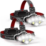 Rechargeable 2 Pack, Led 18000 High Lumen Bright With Red. Fixed Price $51.77.