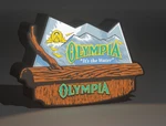 Olympia Beer Bar Sign Salesman Sample 3D Printed Led Light-up 9" Decor Lamp. Fixed Price $33.15.