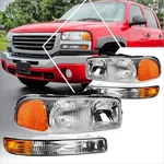 Pm Performotor 4PCS-SET Headlights Clear Lens / Amber Corner. Fixed Price $103.99.