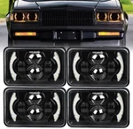 4PCS 4X6" Headlights Hi/lo Sealed Beam Bulb Headlamps For Chevrolet Camaro. Fixed Price $83.98.
