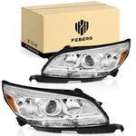 Feberg Pair Headlights For 2013-2015 Chevy Malibu 2016 Limited Chrome, W/o Bulbs. Fixed Price $119.55.