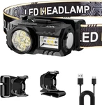 Rechargeable Led Headlamp Motion Sensor Usb Wide Beam Waterproof Clip Light. Fixed Price $13.46.