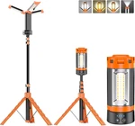 12000MAH Rechargeable Camping Light With Tripod - 10000 Lumen Dimmable Flashligh. Fixed Price $99.99.