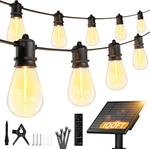 Minetom 100FT Solar-string-lights-outdoor-waterproof, 31+2LED S14 Shatterproof B. Fixed Price $85.99.