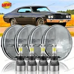 4PCS For Chevy Chevelle 1964-1970 5.75" 5-3/4 Led Headlights Hi-lo Beam Halo Drl. Fixed Price $71.23.