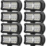 8 Pack Automotive Light Bars 7 Inch 240W 24000LM Led Work Waterproo.... Fixed Price $91.03.