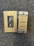 Lider Combination Dual Led Dimmer Light Switch, Single-pole, Gold With Plate. Fixed Price $28.00.