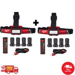 Milwaukee 600 Lumens Led Redlithium Usb Low-profile Hard Hat Headlamp (2-PACK). Fixed Price $131.49.