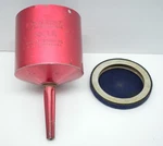 Dented Coleman Red Aluminum Stove Lantern Funnel No. 1A With Filter Vtg. Fixed Price $74.99.