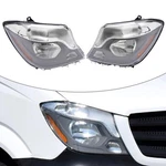 2014-2018 Sprinter Halogen Headlamp Pair Black Chrome Housing Clear Lens. Fixed Price $577.99.