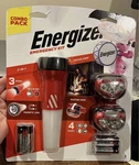 Energizer Emergency Kit Headlamp & Flashlight Led, Multiple Modes, Batteries. Fixed Price $25.00.