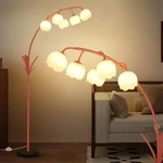 Hmvpl Pink Flower Floor Lamp For Living Room, Floral Arched With 5.... Fixed Price $75.04.