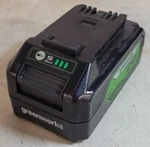 Greenworks 24V, 5.0AH Lithium-ion Battery (BAG710). Fixed Price $34.99.