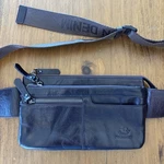 Bison Denim Genuine Leather Brown Travel Safe Fanny Pack Bag Excellent!. Fixed Price $50.00.