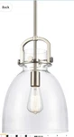 Innovations Lighting 412-1S-SN-10CL Restoration Newton Mini Pendant Nickel. Fixed Price $200.00.
