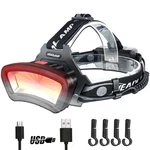 Darkbeam Hard Hat Headlamp Cob Led Floodlight With Red Usb Rechargeable.... Fixed Price $40.44.