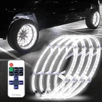 Wheel Ring Light 17 Inch Double Row White Led Remote Control Beatto Bright Pure. Fixed Price $209.99.