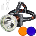 Rechargeable Led Headlamp With Flood And Spot Beam Power Display 4 Lighting Mode. Fixed Price $52.98.