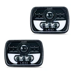 2PCS 7X6 Inch 5X7 Square White Headlights Hi/lo Beam Drl Daytime Running.... Fixed Price $120.77.