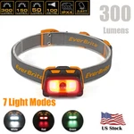 Everbrite HEADLAMP-300 Lumens Headlight Red/green/white Tail 7 Modes. Fixed Price $17.99.