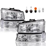 Headlights Headlamp Assembly W/bulbs Compatible With 2003 2004 2005 2006 Chev.... Fixed Price $136.66.